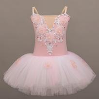 Children's Ballet Costume: Toddler Swan Sequin Tutu Skirt 130cm rožinė