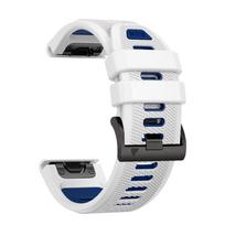 Silikoninis 22mm 26mm Quickfit dirželis Garmin laikrodžiui Fenix 8 51 47mm 8PRO E 7X 7 Pro 6X 6 Pro 5X 5 Plus Enduro 3 2 Dirželis Apyrankė QuickFit 22mm white