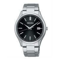 Seiko Selection SBPX147 S Series Men's Watch, Solar Powered, Date Calendar, Black Dial black