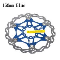 SNAIL Disc Brake Rotor MTB Bicycle Floating Rotor Heat Dissipation 140/160mm Stainless Steel rotor 180/203mm Cycling Accessories 1pc 160MM-Blue