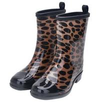 Moteriški lietaus batai Gėlėto rašto Guminiai Festivalio Neperšlampami Wellington Anti-slip Lietaus Batai 37 leopardas
