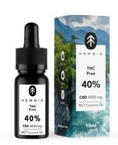 Hemnia CBD aliejus 40 % be THC, 4000 mg, 10 ml