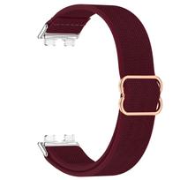 Nailoninis pintas dirželis Huawei band 10 9 8 NFC dirželiui, Elastingas laikrodžio dirželis Huawei band10 9 8 NFC apyrankės dangtelio priedams For Huawei band 8 black