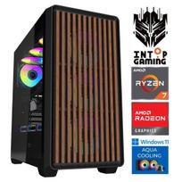 INTOP AQUA Ryzen 7 9800X3D 16GB DDR5 1TB SSD M.2 NVME RX9060XT 16GB WIN11