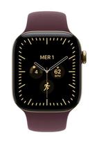 APPLE Watch Series 12 GPS + Cellular Radiant Gold Titanium, Burgundy Sport Band, M/L, 42mm