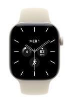 APPLE Watch Series 12 GPS + Cellular Pearl White Ceramic, Sand Sport Band, M/L, 42mm
