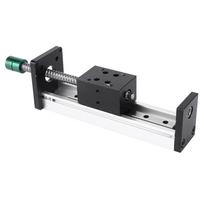 Linear Guide Rail Slide Ball Screw Motion Table 400mm Effective Stroke(1610 Ball Screw)