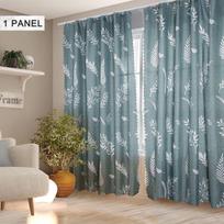 Nordic Style Blackout Window Curtain With Velcro And Hooks For Modern Homes Leaf-Hook,125*225cm/49.21*88.58inch gray