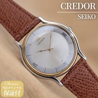 Seiko Credor SEIKO CREDOR Quartz Watch 1986 Model Battery Replaced CH496 5A74-0020 Men's 31.5mm [6-Month Warranty]