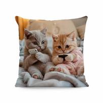 Spalvinga bohemiška trumpo pliušo pagalvės užvalkalas 45x45cm Žavingas kačiukas Svetainės miegamojo dekoras (Pagalvės įdėklas neįtrauktas) 45*45cm(pillowcase)