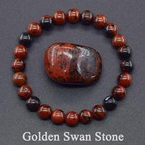 Natūralaus Akmens Tikras 5A Raudonojo Jaspiso Maldos Karoliukų Apyrankės Moterims Vyrams Rožančius Meditacijos Apyrankės Jogos Meditacijos Papuošalai Dovana 8 mm Beads&19cm(7.48inch) black