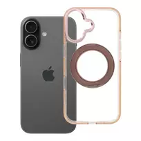 OEM Case for iPhone 17 Frame Circle Stand compatible with MagSafe gold