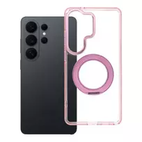 OEM Case for Samsung S26 Ultra Frame Circle Stand compatible with MagSafe pink