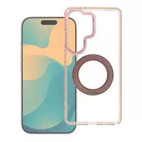 OEM Case for Samsung A56 Frame Circle Stand compatible with MagSafe gold