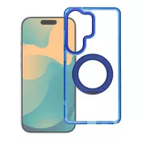 OEM Case for Samsung A56 Frame Circle Stand compatible with MagSafe navy blue