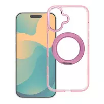 OEM Case for iPhone 12 Frame Circle Stand compatible with MagSafe pink