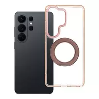 OEM Case for Samsung S26 Ultra Frame Circle Stand compatible with MagSafe gold