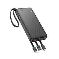 Hoco J146 Power Bank | 10,000 mAh | 10W | USB-A, USB-C, Lightning, Micro USB | black