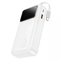 Hoco Powerbank 20000 mAh QC PD 22.5W 2A with built-in telescopic cable USB C Q41 white