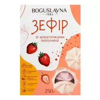 Boguslavna Marshmallow, with strawberry pieces, 230g