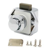 Keyless Cabinet Lock 20mm Hole Drawer Lock Dropship Door Lock  Caravan sidabras