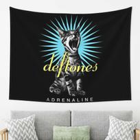Deftones Metal Band White Pony Album Tapestry Wall Hanging Aesthetic Home Decor Tapestries for Dorm Room 74x94cm(29x37in) gray