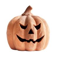 Halloween Resin Pumpkin Candle Holder Decorative Ornament for Holiday Home Decor One Size beige