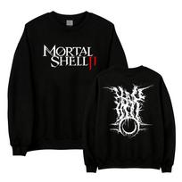 Mortal Shell II Crewneck Sweatshirt Men Women Gothic Dark Graphic Print Pullovers Long Sleeve Death Metal Style Sudaderas Female XL black