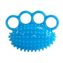 Silicone Four-Finger Hedgehog Hand Grip Massage & Strength Training Ball blue