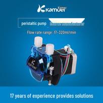 12V Miniature Peristaltic Pump: Water-Cooled Stepper Motor, High-Pressure, Constant Low Flow Metering. 160ml/min