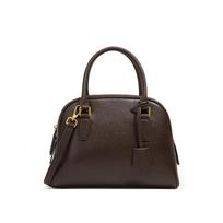New model top-layer cowhide minimalist Boston bowling bag, high-end genuine leather women's bag, large-capacity handbag, pillow bag ruda