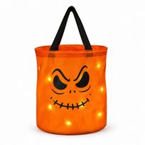 -in-the-Dark Pumpkin Candy Bag for Halloween or One Size