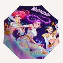 Personalized Name K-KPop Demon Hunters Print Umbrella - Automatic Open/Close, Eight-Rib Durable Frame, Automatic Folding Umbrella Three-fold umbrella