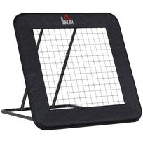 Football Training Net Target Goal, with Adjustable Angles - Black 128 x 118 x 120 cm juoda