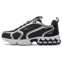 Stussy x Nike Air Zoom Spiridon Caged 2 Pure Platinum Unisex Bėgimo bateliai Juodi Balti CU1854-001 42.5 gray