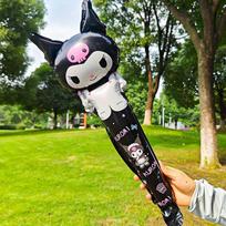 10pcs/set Sanrio Hello Kitty Kuromi Melody Balloon Stick Foil Balloons Set Girl Happy Birthday Party Concert Atmosphere Props Other black
