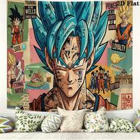 Anime Dragonball Sieninė gobelenas Estetiškas sienos kabinamas Spausdintas audinio pledas Dekoratyviniai gobelenai miegamajam svetainei namų dekoras 150cm x 200cm