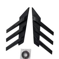 Universal Rear Windshield Side Spoiler Side Vents Decoration General Window Louvers Exterior Decorative Rear Wing Accessories black