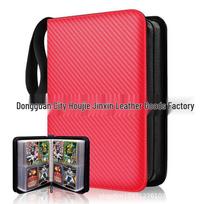 Pokémon Card Album PU Zipper Binder and Storage Collection 4 Pockets 50 Pages 400 Cards black