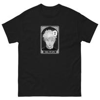 nah i'd win gojo unisex jujutsu kaisen jjk tarot card anime manga tee t-shirt S gray