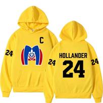 Heated Rivalry Shane Hollander 24 Montreal Metros Hoodies Men's Women Hip Hop Fashion Sweatshirts Casual Long Sleeves Pullovers M yellow