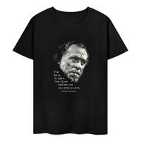 COOL Writer Mens T-Shirt with Charles Bukowski Quote-Men Spells 3XL juoda