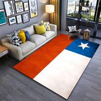 Texas Flag Style Carpet suitable as a non-slip mat for the living room or bedroom sofa 40x60cm( 15x23in ) red