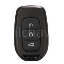 Compatible with New Renault Dacia Scenic/Duster 2/3-Button Car Key Shell (No Blade) black