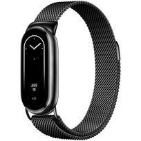 Milanietiškas plieninis dirželis Xiaomi Band 8/9/10 - Universalus pakeičiamas apyrankė Xiaomi Band 8/9/10 black