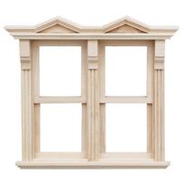 1:6 1:12 Scale Dollhouse Miniature Wooden Window Sliding Windows Can Be Painted Furniture Model Decor Toy Doll House Accessories