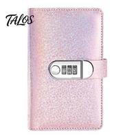 Compact Cash Management Folder A6 Budget Binder with Password Lock, 100 Transparent Pockets Organizer, Savings Challenge Notebook PU Leather rožinė