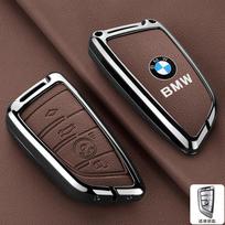 BMW X1 X3 X4 X5 X6 F15 F16 G30 3 5 7 Serijoms G11 F48 Cinko lydinys Oda Automobilio Nuotolinio Rakto Dėklas Dangtelis Korpusas Apsauginis Raktų pakabukas black