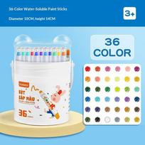 All-In-One Silky Crayons For Kids Washable Crayons Pc Twistable Crayons 12/24/36/48 Colors Dirt-Free Hands Painting Brushe A2 white