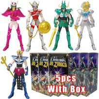 18Cm Saint Seiya Anime Figure Myth Cloth Phoenix Ikki Hyoga Seiya Shiryu Standing Pvc Box Figure Collection 20Th Anniversary Toy